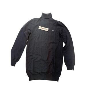 NWT SUN68 Maglia Turtleneck Sweater Blended Cashmere Pullover Navy Mens Size L